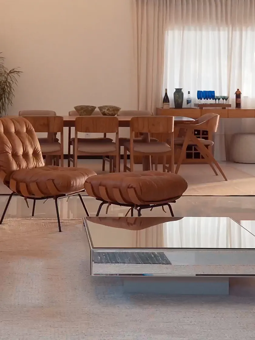 Casa Village, sala de estar, obra entregue pela MM